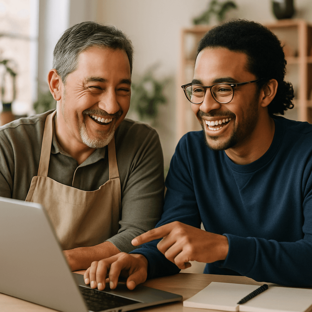 Community AI workshop with small-business owners and local learners